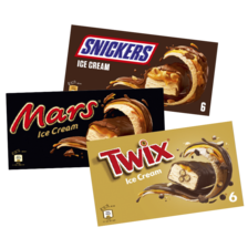 Mars, Snickers of Twix
ice cream bar